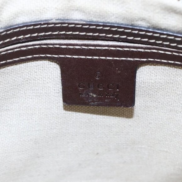 GUCCI GG Supreme Shoulder Bag PVC Beige Gold - Picture 10 of 16